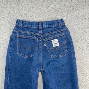 Vintage Levis Jeans Women 6 1960s Rare‎ White Patch Medium Wash Western Retro